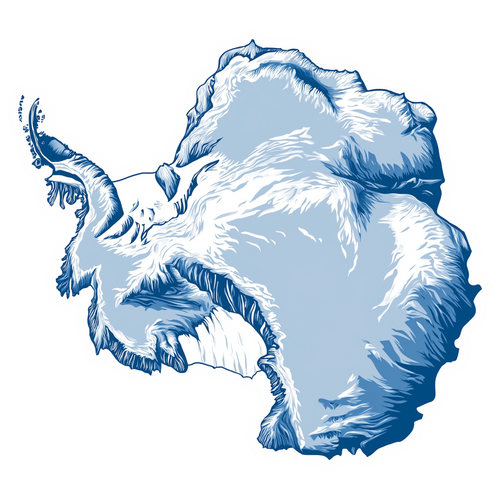 Continent – Antarctica Waterproof Vinyl 3” Sticker