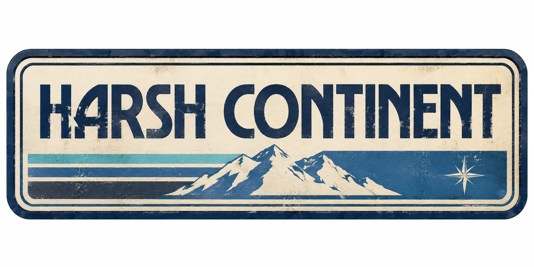 Vintage Harsh Continent Premium 3" Vinyl Sticker (COMING SOON!)