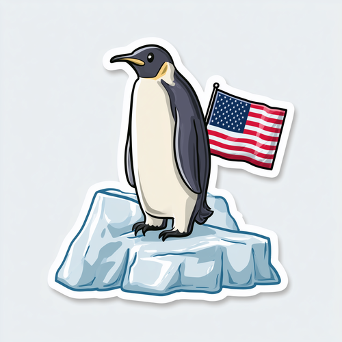 Emperor Penguin – Antarctica Waterproof Vinyl 3” Sticker