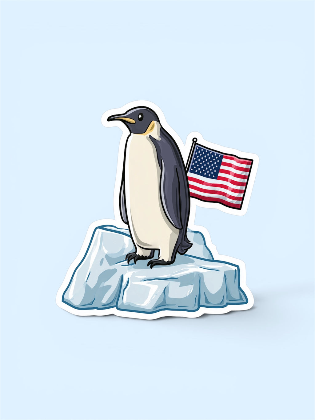 Emperor Penguin – Antarctica Waterproof Vinyl 3” Sticker